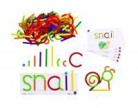 Палочки счетные Геостикс (200 дет). Конструктор слов с карточками