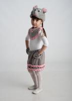 Мышка (шапочка + нагрудник + юбочка с хвостиком)