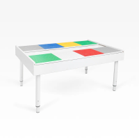 Стол-ЛЕГО Радуга МДФ с двумя выдвижными крышками