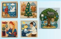 Комплект бизибордов по сказкам А.С. Пушкина