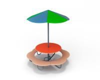  Столик Ромашка с зонтом