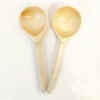 Деревянная ложка полубаская, без росписи, покрытая лаком