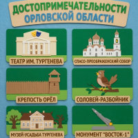 Панно из фетра "Достопримечательности Орловской области"