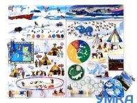 Бизиборд (дидактическая панель) настенный СЕВЕРНЫЙ КРАЙ