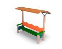 Скамейка с навесом