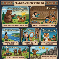 Панно из фетра "Сказки Хабаровского края"
