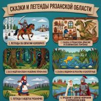 Панно из фетра "Сказки и легенды Рязанской области"