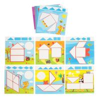 Развивающий набор с картонными фигурами «Геометрическая мозаика», по методике Монтессори