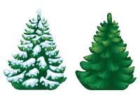 Декорация для детского театра напольная двусторонняя ЕЛОЧКА