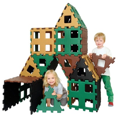 Набор Полидрон Супер-гигант. Дополнительные цвета (шрифт - русский Брайль)