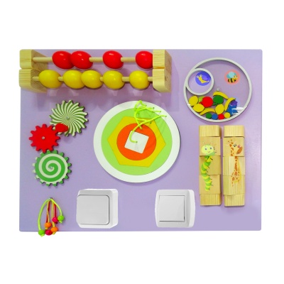 Бизиборд настенный ФИОЛЕТОВЫЙ