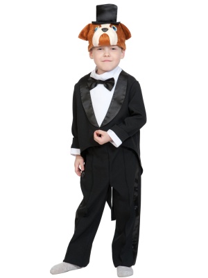 Бульдог Честер (маска-шапочка, фрак с бабочкой, брюки) арт. 8045