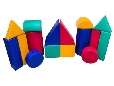 Детский конструктор «Юный архитектор» (16 модулей)  (Размер: куб 30см)