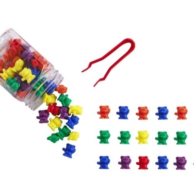 Материал счетный, "Мини Мишки с рюкзаками".