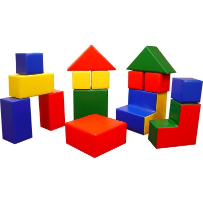 Детский конструктор «Малыш-5»  (15 модулей) (Размер: куб 20см)