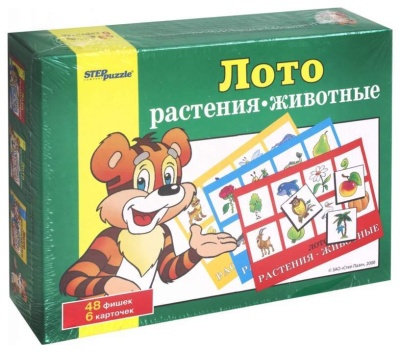 Степ. Лото арт.80303 "Растения-животные" /40
