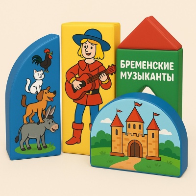 Набор мягких модулей "Бременские музыканты"