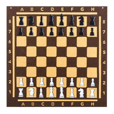  Игра-пособие для детей 3+ "ШАХМАТЫ" (на поле), 80*80см Может комплектоваться набором фигур "ШАШКИ"