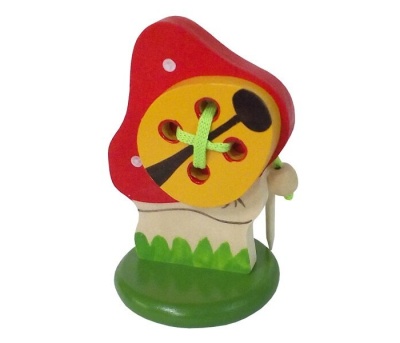Мухомор с жучком шнуровка на подст.(RNToys)