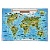 Географическая карта Мира для детей "Животный и растительный мир Земли", 60 х 40 см, без ламинации