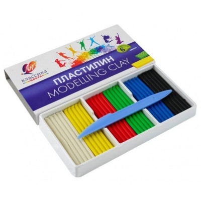 Луч. Пластилин "Классика" 6 цв. арт.12С 878-08 /40 В