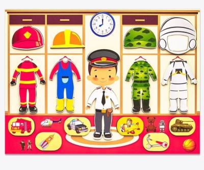 Магнитная игра-одевашка «Профессии» Мальчик