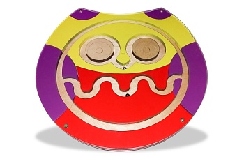 Тактильно-развивающая панель-лабиринт «Мудрая совушка»