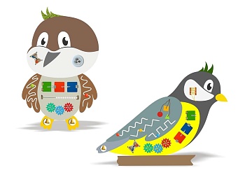 Набор бизибордов «Птицы России» №1