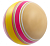 Мяч диаметр 100 мм, Эко, ручное окрашивание