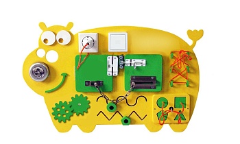 Бизиборд «Желтый бегемот»