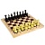 Шахматы и шашки (пластик) с дер.шахматной доской 290*290 (Владспортпром)