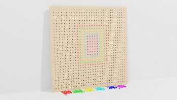 Тактильно-развивающая панель «Яркая мозаика»