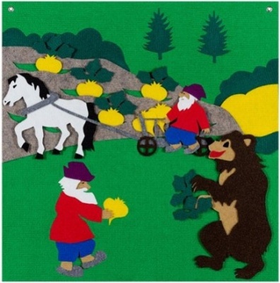 Игра театр-сказка для детей 3+ "Вершки-Корешки" (на поле), 47*47см