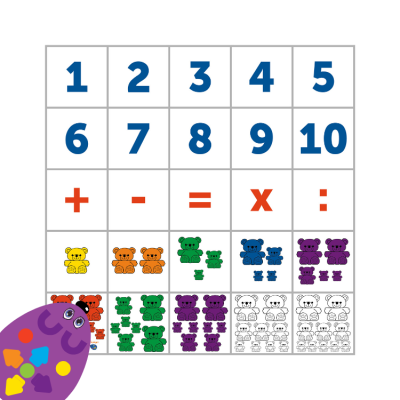 Тематическое поле "Семейка медведей.Счет" (1 элемент)