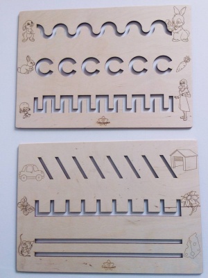 Трафареты с животными новые (2 планшета)