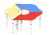 Стол Солнышко 3 части