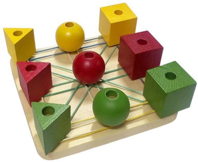 Математический планшет Квадрат с деталями (RNToys)