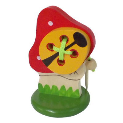 Мухомор с жучком шнуровка на подст.(RNToys)