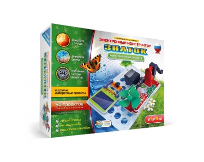 Конструктор Знаток "Альтернативная Энергия" 50 проектов (малый набор)