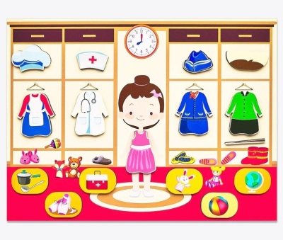 Магнитная игра-одевашка «Профессии» Девочка