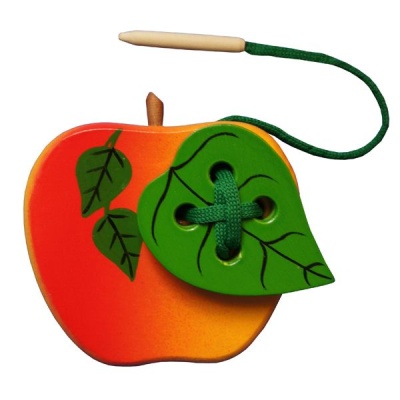 Яблоко с листиком шнуровка краш. (RNToys)