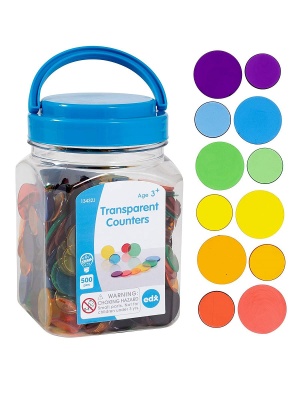 Материал счетный "Фишки прозрачные"