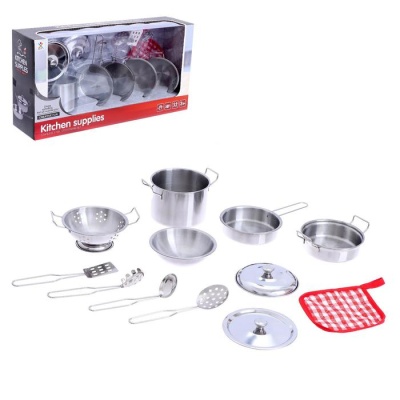 Набор металлической посуды «Готовим обед», 12 предметов