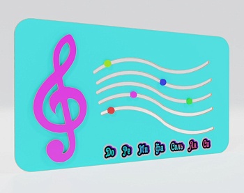 Дидактическая панель «Нотки»