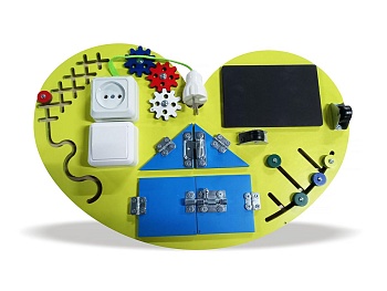 Бизиборд «Желтое сердце»