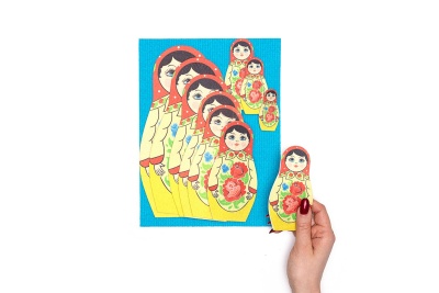 Игра Матрешка больше-меньше фетр (10 дет.) LIP1268