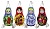 Набор кукол  "Матрешки" 4 шт.