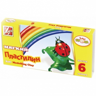 Луч. Пластилин "Кроха" 6 цв. арт.12С 863-08 /40