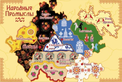 Фланелеграф с народными промыслами