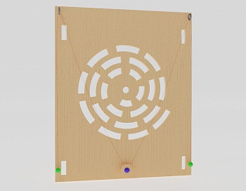 Тактильно-развивающая панель «Тройной виток»